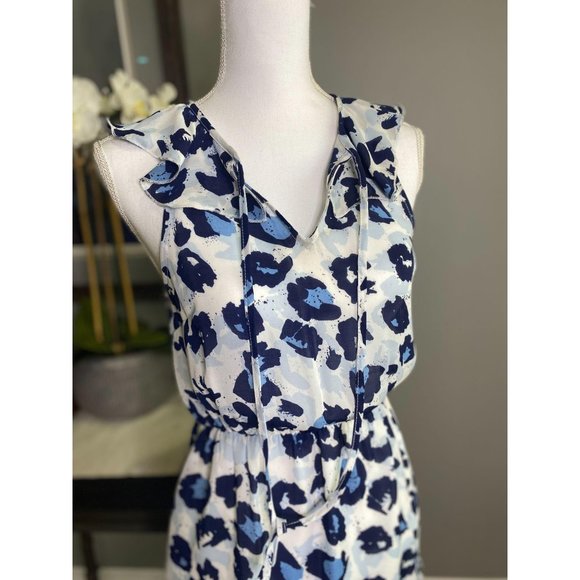 Parker Monet Cheetah Print Fit & Flare Dress XS - Picture 3 of 8